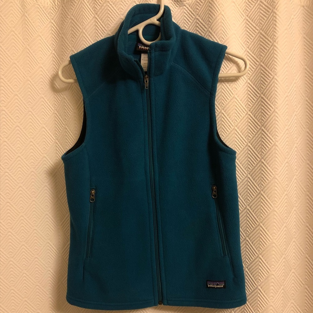 EUC Patagonia Synchilla Teal Fleece Vest Small